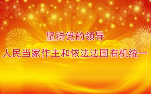坚持党的领导、人民当家作主和依法治国有机统一