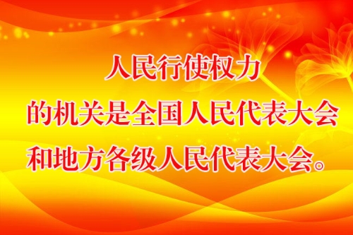 人民行使权力的机关是全国人民代表大会和地方各级人民代表大会。