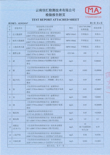 昆阳水厂管网水（安居家园）2022.3_03