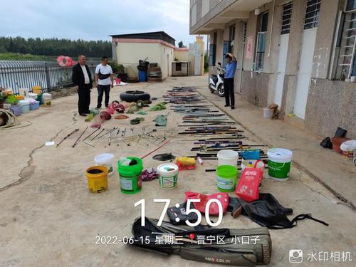 执法大队——晋宁区多部门联合打击滇池水体偷捕鱼违法行为图片2（2022.06.16）