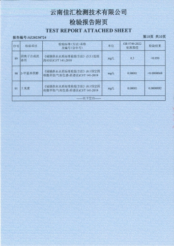 大场新塘水厂出厂水（全分析）2023.5_11