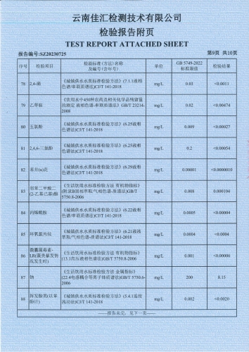 双龙净水厂出厂水（全分析）2023.5_10