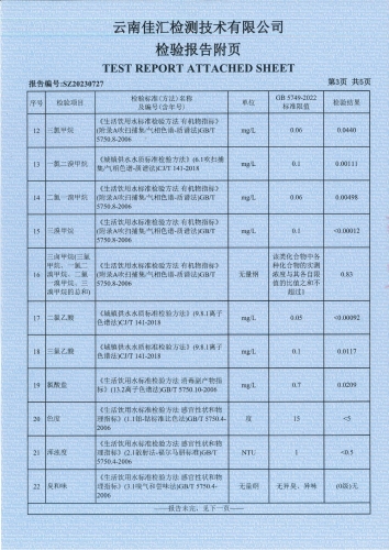 双龙水厂管网水（昆阳水厂办公楼）2023.5_04