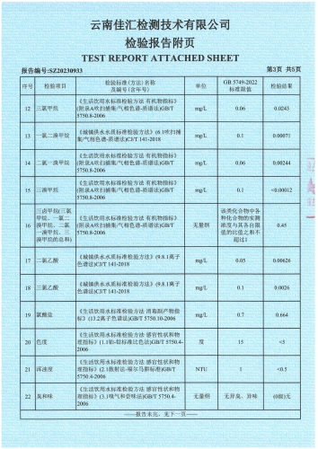 石将军净水厂 出厂水 38项)2023.6_04