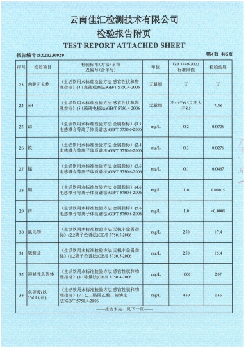 双龙净水厂 出厂水 38项)2023.6_05