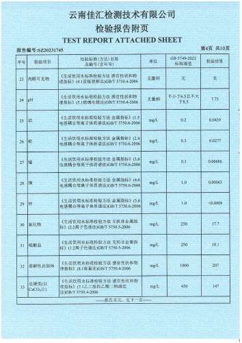 昆明市晋宁区大场新塘水厂 出厂水 91项)_05