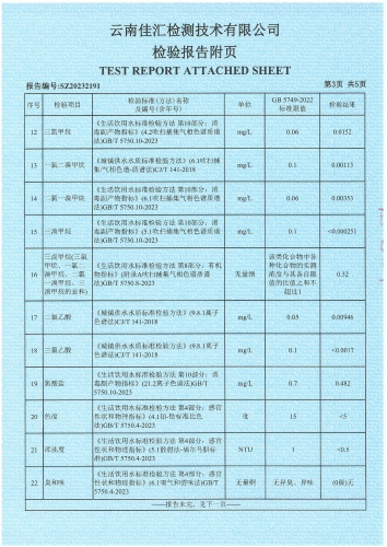 宝峰水厂(老水厂) 出厂水 2023.12_04