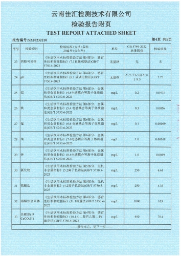 二街水厂 出厂水 38项)2023.12_05