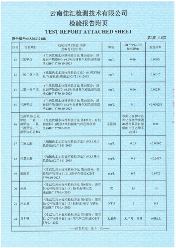 昆阳晋城应急供水联通工程高位水池 出厂水 2023.12_04