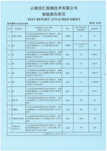 昆阳晋城应急供水联通工程高位水池 出厂水 2023.12_05