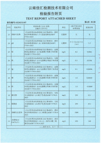 石将军净水厂 出厂水2023.12_05