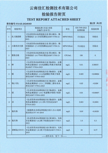 大场新塘水厂管网水（政府）2024.3_02