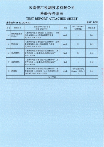 大场新塘水厂管网水（政府）2024.3_05
