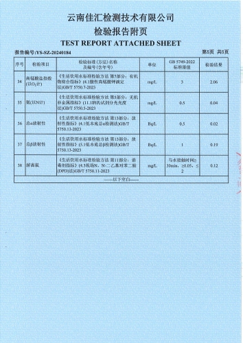双龙净水厂管网水（警苑小区）2024.3_05