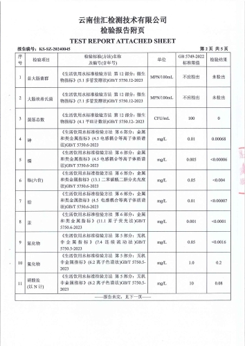 双龙净水厂管网水（昆卫学校）2024.4_03