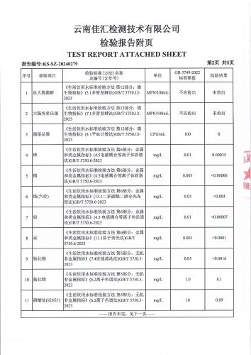 宝峰净水厂管网水（宝峰中学）2024.5_03