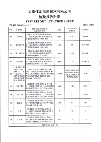 石将军净水厂管网水（上蒜第二小学）2024.9_04