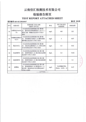 石将军净水厂管网水（上蒜第二小学）2024.9_06