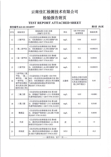 双龙净水厂管网水（昆明卫生职业学院）2024.9_04