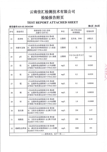 宝峰水厂管网水（宝峰第一小学）2024.10_05