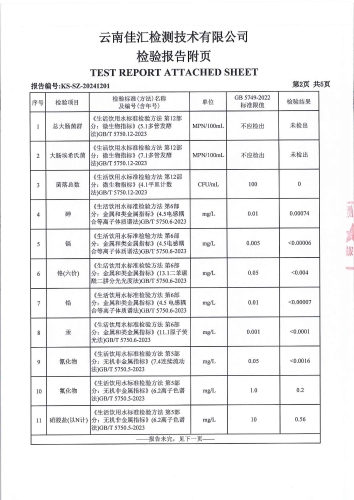 大场新塘净水厂管网水（晋城镇政府）2024.10_03