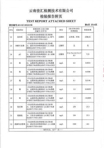 石将军净水厂 出厂水2024.10_05