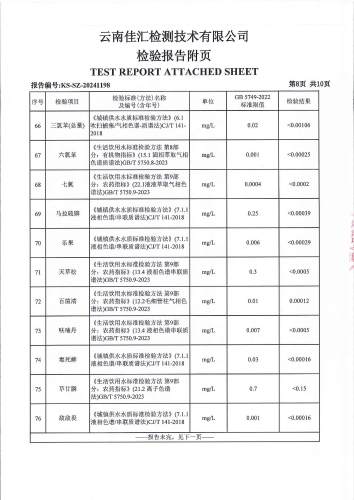 石将军净水厂 出厂水2024.10_09
