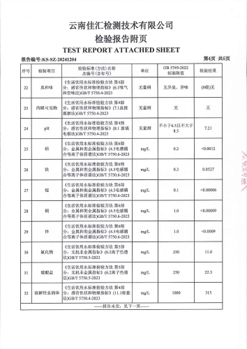 石将军净水厂管网水（上蒜第二小学）2024.10_05
