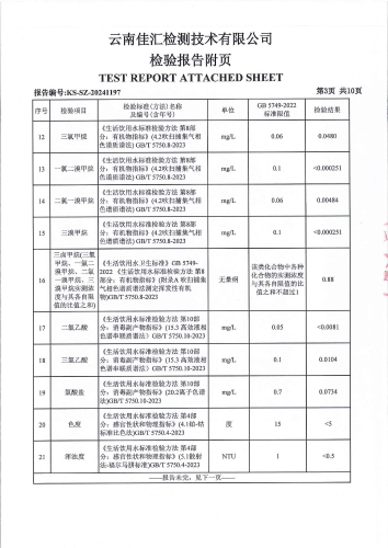 双龙净水厂(出厂水) 2024.10_04