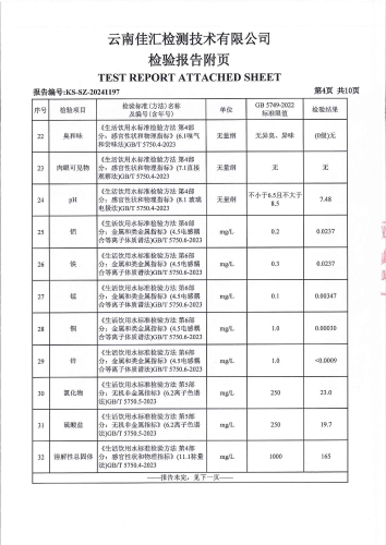 双龙净水厂(出厂水) 2024.10_05