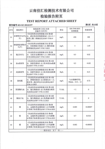 双龙净水厂(出厂水) 2024.10_06