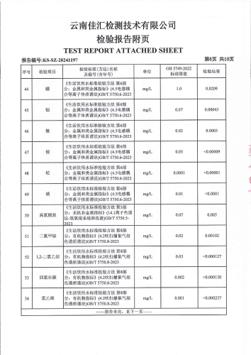 双龙净水厂(出厂水) 2024.10_07
