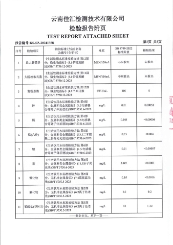 双龙净水厂（九年一贯制学校） 管网水2024.11_03