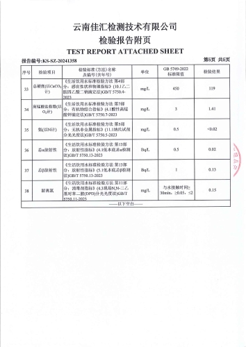 双龙净水厂（九年一贯制学校） 管网水2024.11_06