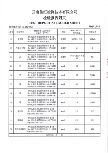 昆明市晋宁区晋城第一小学 管网水 次氯酸钠消毒 38项）_05