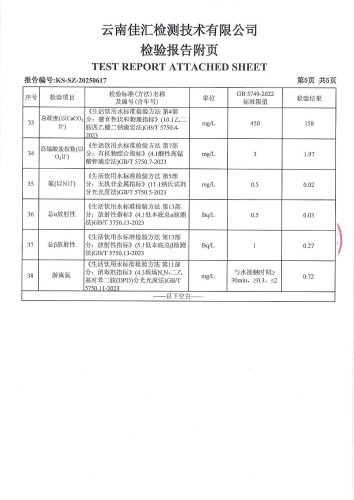 石将军净水厂出厂水（38项）2025.3 .21_06