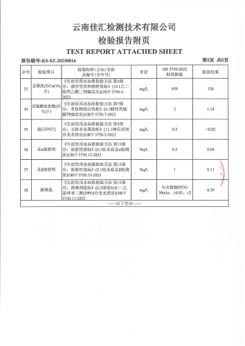 宝峰第一小学 末梢水2025.4_06
