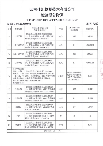 石将军净水厂末梢水（上蒜第二小学 ）2025.8_05