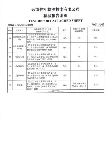 双龙净水厂出厂水2025.10_07