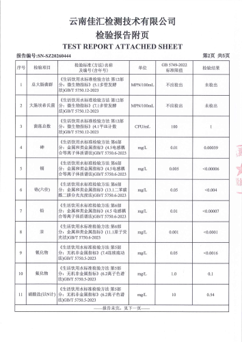 宝峰水厂管网水（晋宁区宝峰第一小学）_04